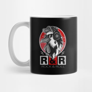 DJ Rooster Rock and Roll Music Mug